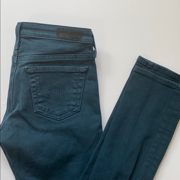 AG Adriano Goldshmied Stilt Cigarette Teal Skinny - Picture 5 of 8